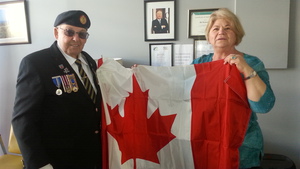 The 50th anniverary of the Canadian Flag